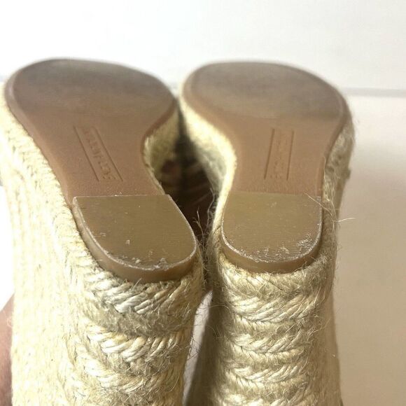 Enzo Angiolini Platform Wedges Ankle Strap Open Toe Sandals Metallic Womens 8.5M - Picture 11 of 14